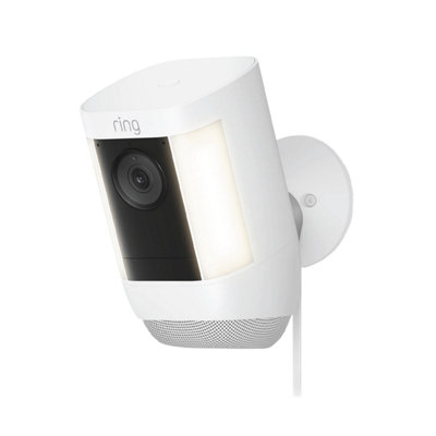 Ring Spotlight Cam Wi-Fi 802.11B/g/n/ac (2.4Ghz & 5.0Ghz) Indoor & Outdoor Smart Camera In White