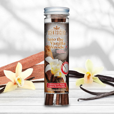 Premier Decorations LTD Scentsicles 6 Scented Christmas Tree Ornaments Hanging Sticks Into Vanilla Woods from B&Q