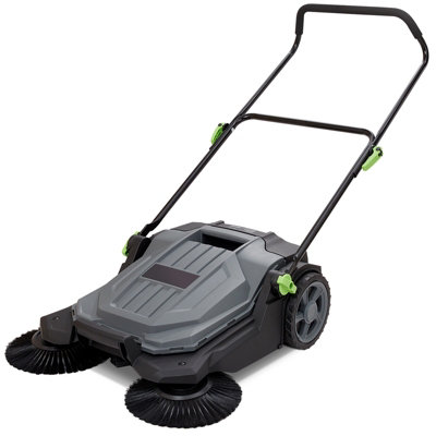 Vevor Walk-Behind Hand Push Floor Sweeper 25.6" Width 5 Gallon Waste Container - Image 4