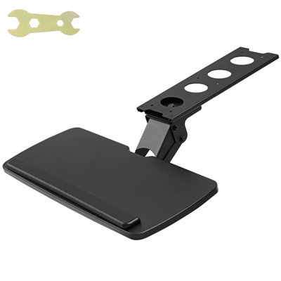Vevor Keyboard Tray Under Desk Adjustable Height, Height And Angle Adjustable Under Desk Keyboard Tray Slide Out
