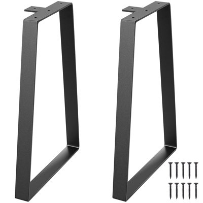 VEVOR 406MM Trapezoid Solid Steel Furniture Legs Set of 2 for DIY Coffee Tables - Image 3