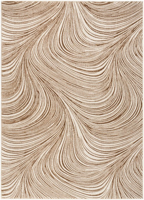  - Central Park West Cep02 Beige Brown Rug By Dkny-183Cm X 274Cm