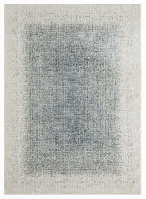 Grand Street Grn03 Ivory Blue Rug By Dkny-239Cm X 300Cm from B&Q