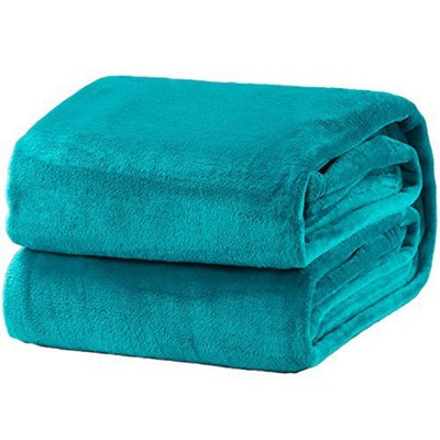  - Bedsure Fleece Throw Blanket For BedSoft Cosy Fluffy Blankets SofaWarm Double Throws AudltsDecor Gifts Women And Men,teal