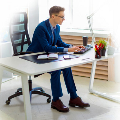 Floortex Ecotex Polycarbonate Heavy Duty Chair Mat For Hard FloorsEco Friendly Bioplus 89 X 119Cm from B&Q