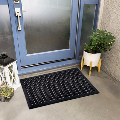 Hometex Solutions Hometex All Weather Outdoor Entrance Mat60 X 90CmBlack from B&Q