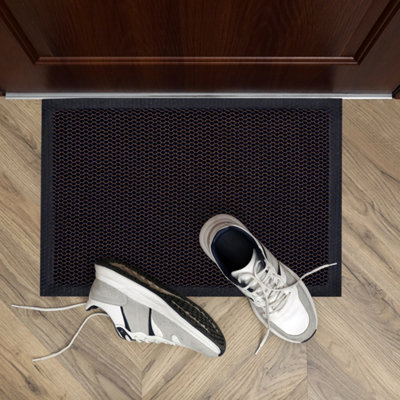 Floortex Doortex Meshmat Anti-Slip Entrance MatMetallic Blue/orange40 X 60Cm from B&Q