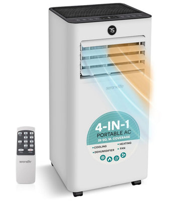 Serenelife Portable Air Conditioner 7000 Btu With Heat4-In-1 Ac Unit For Bedroom Small Room Up To 28 M Cooling Fan from B&Q