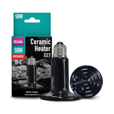 Arcadia Ceramic Bulb Heater 50W from B&Q