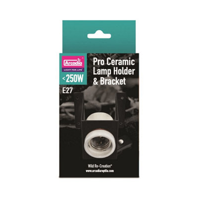 Arcadia Ceramic Lamp Holder & Bracket Pro from B&Q