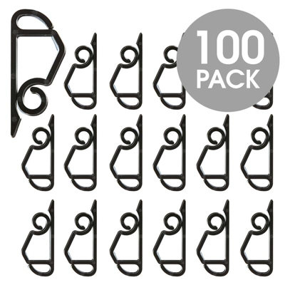 Hang Ups Black Gutter And Shingle Hooks 100/pack from B&Q