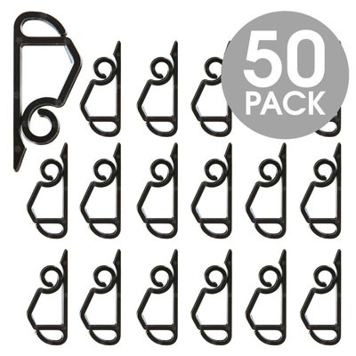 Hang Ups Black Gutter And Shingle Hooks 50/pack from B&Q