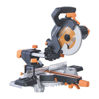Evolution 1500W 240V 210mm Corded Sliding Mitre Saw R210Sms from B&Q