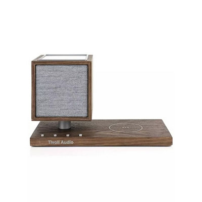 Tivoli Audio Revive Bluetooth Speaker With Wireless Charging Pad & Lamp Walnut / Grey from B&Q