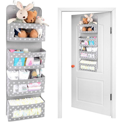  - Vesta Baby Over Door Hanging Organiser With HooksUnisex Space Saving 4 Pocket Storage For BathroomChildrens RoomNursery