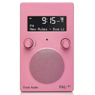 Tivoli Audio Pal+ Bluetooth Portable Radio Fm Dab+ Dmb Bluetooth Pink from B&Q
