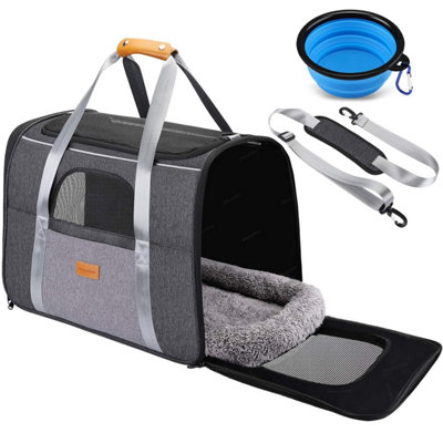Morpilot Pet Carrier BagPortable Cat Top Opening With Breathable MeshFoldable Transport For Dogs And Cats Up To 9 Kg from B&Q