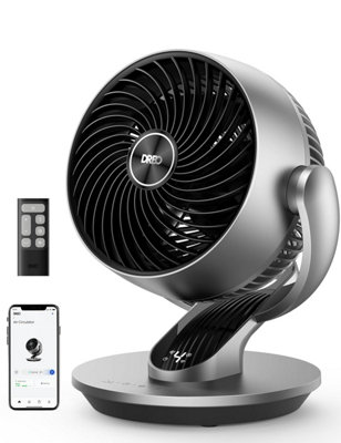 Dreo Smart Table Fan For Bedroom28 Db Silent Air Circulator With Remote7 Inch Diameter Cooling Quiet Desk 120 Vertical from B&Q