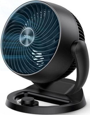 Dreo 25 Db Quiet Desk Fan For Bedroom70 Ft Powerful Airflow12 Air Circulator With Wall Mount120 Adjustable Tilt3 Speeds from B&Q