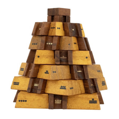 University Games True Genius Castillo Pyramid Wooden Puzzle for Ages 8 and Up - Image 2