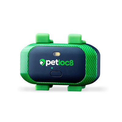 B&Q Petloc8 Mini Pet Gps Tracker Green & Black