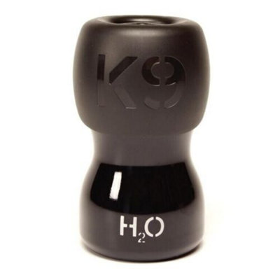 B&Q H2o4k9 Portable Pet Dog Drinking Water Bottle Stainless Steel 270Ml Black