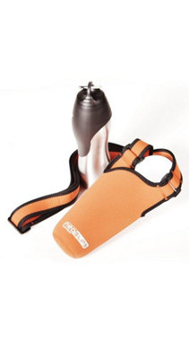  - H2O4K9 Dog Water Drinks Bottle Caddy Holder Carrier Neoprene Orange