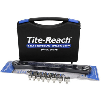 B&Q -  1/4" Pro Socket Extension Wrench And Low Profile Socket Set Combo Pack