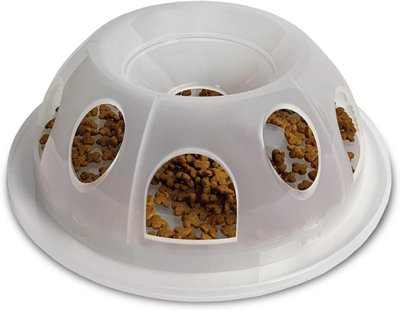  - Pioneer Pet Cat Interactive Slow Feeder Bowl Plastic Tiger DinerNatural