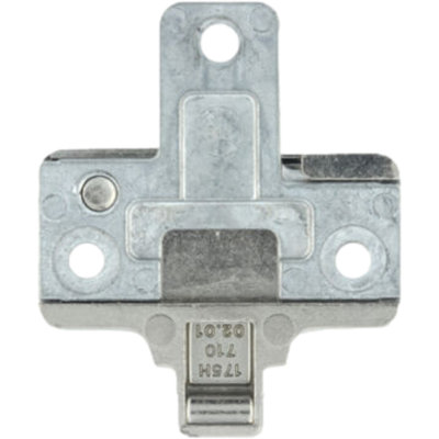 Blum 175H7100 Adjustable Clip-On Cruciform Hinge Mounting Plate Nickel-Plated from B&Q