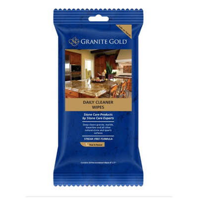 Granite Gold Daily Cleaner Wipes Pack Of 24 Wipes from B&Q