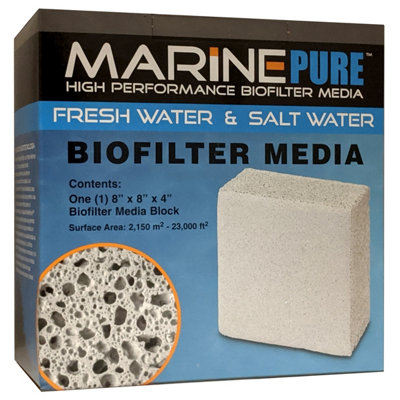 Aquacadabra Reef Culture Marine Pure Block 8X8X4 Marine Filter Media from B&Q