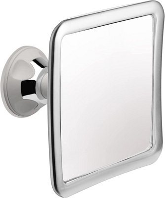  - Mirrorvana Fogless Shower Mirror For Shaving With Upgraded Suction-Cup1 X Magnifying6.3 X 6.3 Inch (Chrome FrameGrey