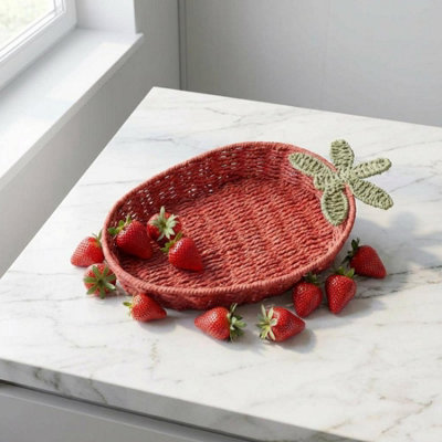 Garden Greatness Woven Strawberry Storage Basket from B&Q
