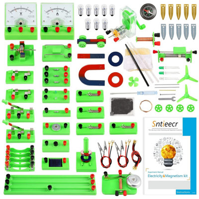 - Sntieecr Stem Physics Electric Circuit Learning Starter KitScience Lab Basic Electricity Magnetism Experiment Education Kits