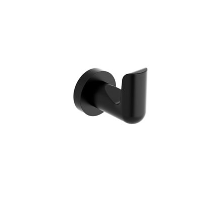 B&Q -  Parabola Robe Hook Black