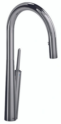  - Riobel Solstice Mixer With Pull Down Spray Chrome Kitchen Tap