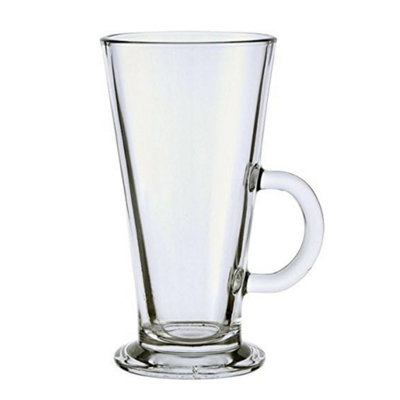 Luminarc Latte Glass Mug Tall Clear Cappuccino Hot Chocolate Coffee Drinks 290Ml from B&Q