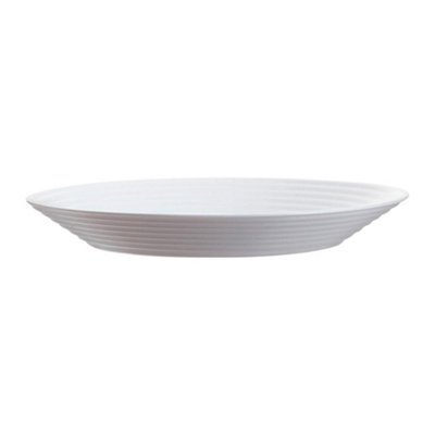  - Luminarc Harena Soup Plate Opal Glass 23.5Cm White Microwave Dishwasher Safe