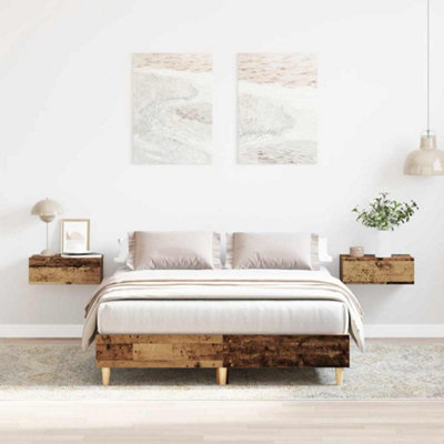 Berkfield Bed Frame No Mattress Old Wood 120X200 Cm Engineered Wood