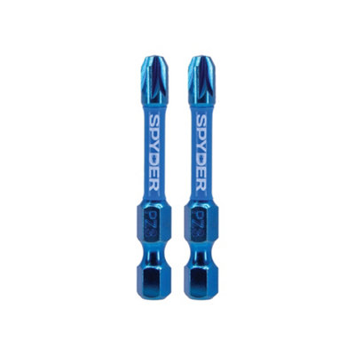 Spyder Mach-Blue Pz3 Impact Screwdriver Bits (L)50mmPack Of 2 from B&Q