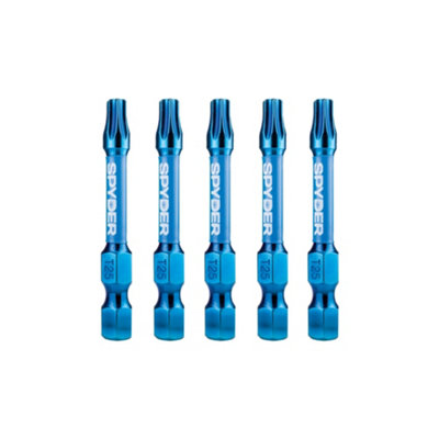 Spyder Mach-Blue Tx25 Impact Screwdriver Bits (L)50mmPack Of 5 from B&Q