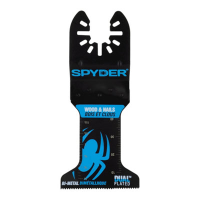Spyder 44mm Bi-Metal Wood & Nail Oscillating Multi-Blade70005Uk from B&Q