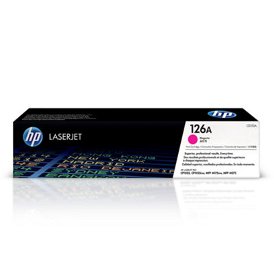 B&Q -  Ce313A 126A Original Laserjet Toner CartridgeMagentaSingle Pack