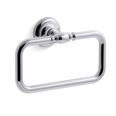 Mira Kohler Artifacts 72571 Towel Ring Holder Polished Chrome Bathroom Cloakroom from B&Q