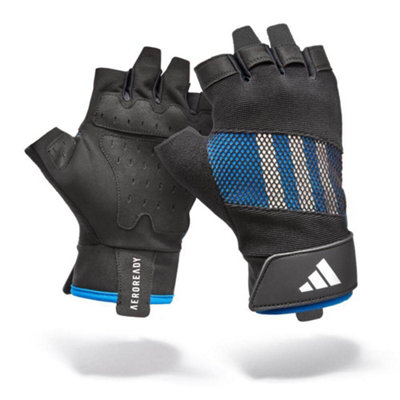Adidas Blue Performance Training Gloves Aeroready Suedette Palm In | : Large - Image 9