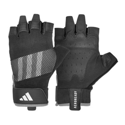 Adidas Unisex Grey Performance Training Gloves Aeroready Suedette Palm In Large - Image 9