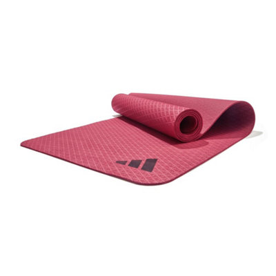 Adidas 4mm Yoga MatRed176 X 61 CmPvc-Free Foam With 50% Recycled MaterialsNon-Toxic And Anti-Slip from B&Q