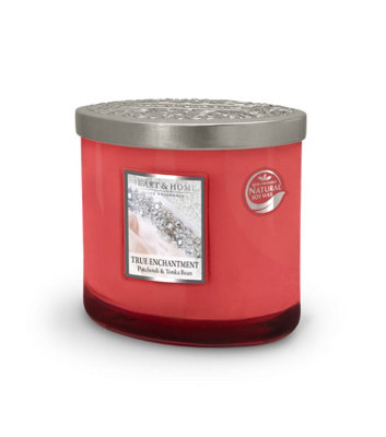 Heart and Home Heart & Home True Enchantment  Twin Wick Ellipse Soy Candle40 Hours Burn from B&Q