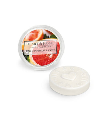 Heart And Home Pink Grapefruit & Cassis Soy Wax MeltUp To 12 Hours BurnFor Use With Wax Warmer from B&Q